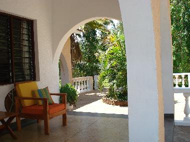 Unit verandah facing garden