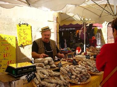 Market day in Sarlat - Shop till you drop at this lovely market full of local fresh produce.