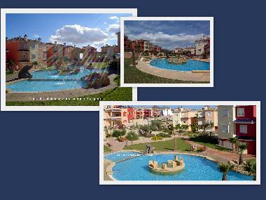 Views of the pool areas