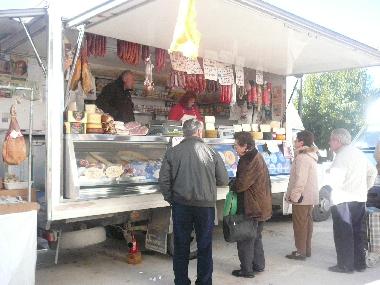 Food wonderful food - cheese and sausage wagon
