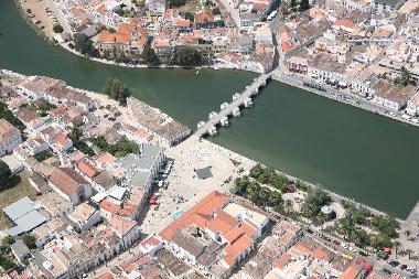 Aerial view of Roman Bridge