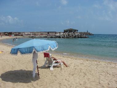 Find a quiet place to relax and soak up the sun on the nearby beach