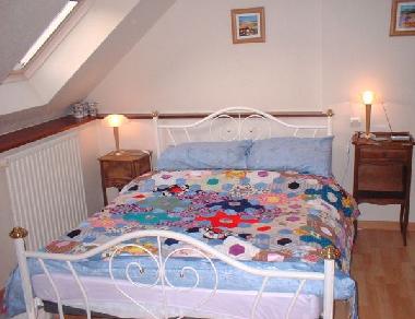 One of the two double bedrooms - the Gite sleeps 6