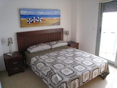 Master bedroom with sea views