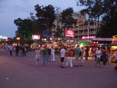 The Main strip in Sunny Beach