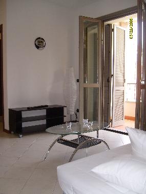 living room and balcony