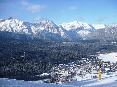View from the Gschwandkopf over partly seefeld