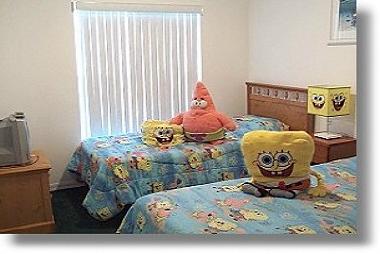 3rd bedroom with a TV/VCR and a Playstation 2 with games. Great for the kids.