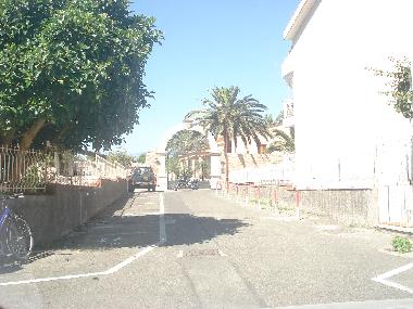 reserved park area in front of the house