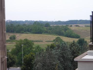 What you see from the kitchen balcony 