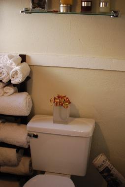 A plethora of plush, oversized towels and bathrobes await you!