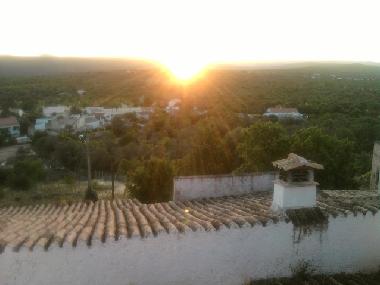 view from the house to the village Espargal