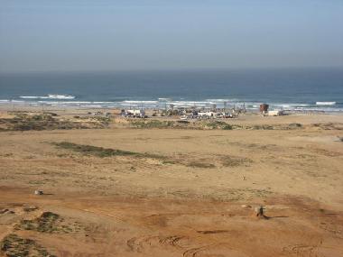 Poleg Beach from Patio