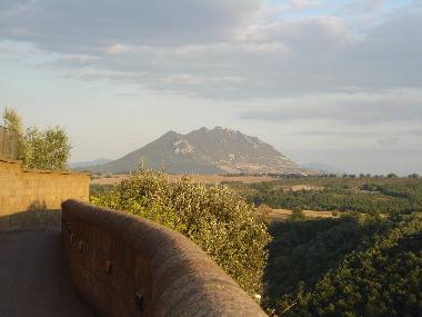 View of surrounding countryside from fortress walls near the house