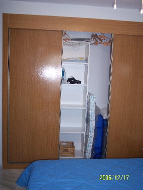 Big wardrobe with lot of space for all your clothes. 