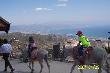 Benalmadena mountain with views to Malagas bay.