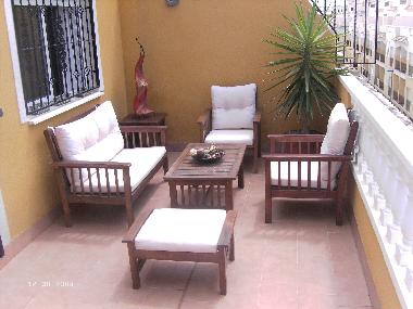 The large private terrace