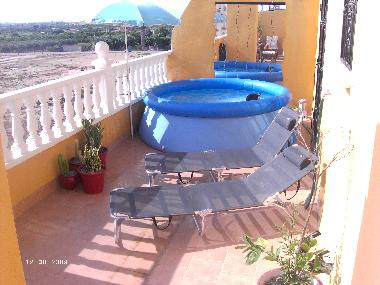 Cooling down on the terrace