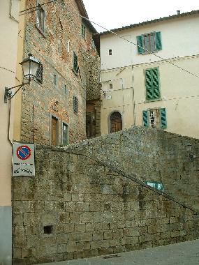 Salita della Chiesa narrow road.