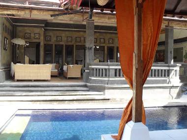 pool + leaving room