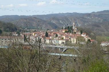 View from garden to the village