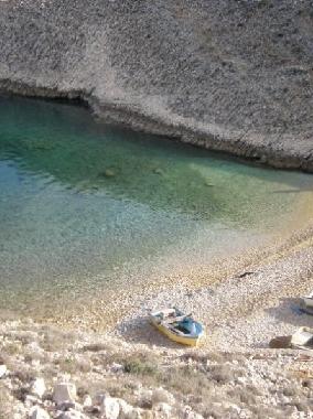 Rocky beach,one of many with extra clean sea
