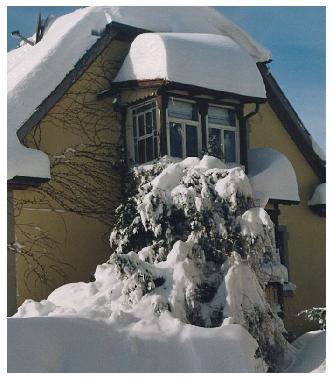 Our house in winter