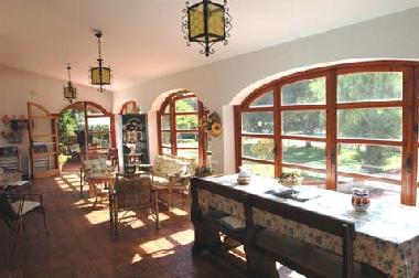 Living room with dining area