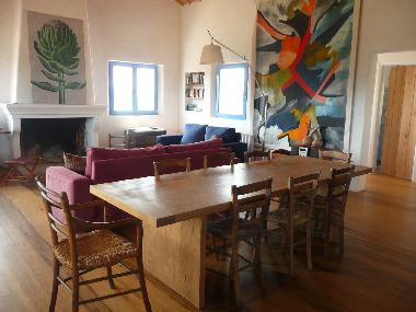 dining table and salon