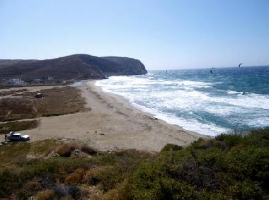 sandy beach near the house