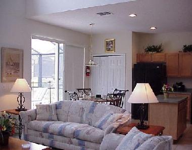 Living room and Kitchen
