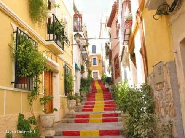 Spanish steps in the old town of Calpe.