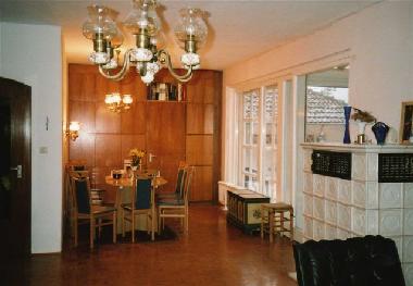the living and dining area