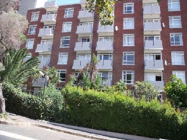 Front outside view of holiday apartment block