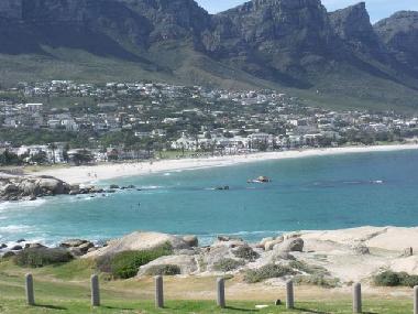 Only one of the many stunningly beautiful white sandy beaches in and around Cape Town