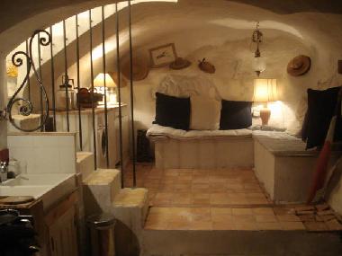 Part kitchen/den area