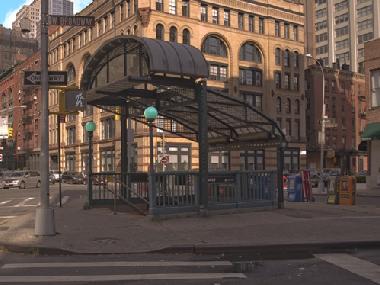 nearby metro station