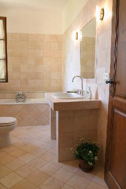 The bathroom on the first floor