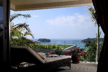 Master bed balcony provide day bed, over look kata bay view
