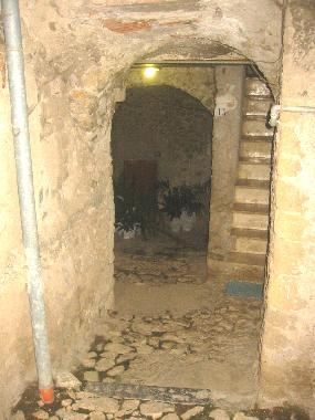 The last few steps to the square and the house