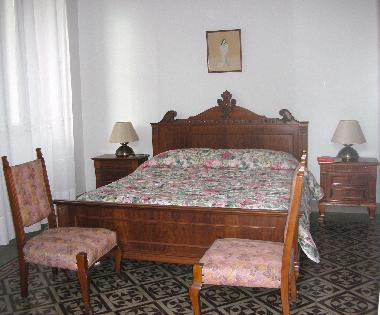 the master bedroom furnished in Sicilian style 