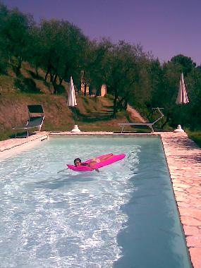 Nicole in swimming pool..