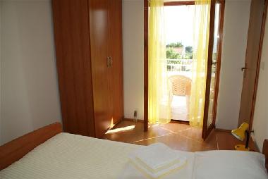 The view from the room to the terrace