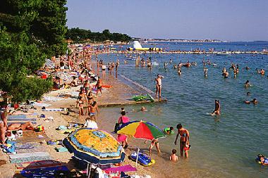 The beach in the center of the place