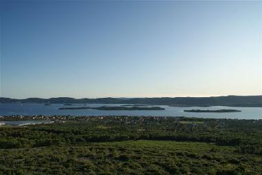 The view to the channel of Pasman and nearby islands