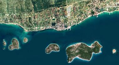 Satellite view of Pasman channel