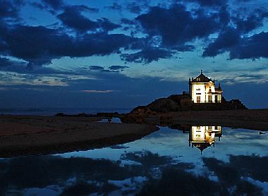 Miramar chapel by night