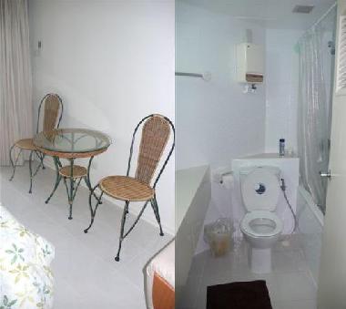 Dining Table & bathroom