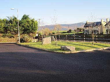 Large off road car park area and view