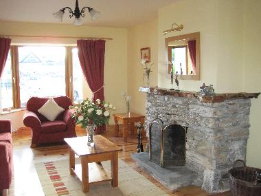 Sitting Room with open log fire